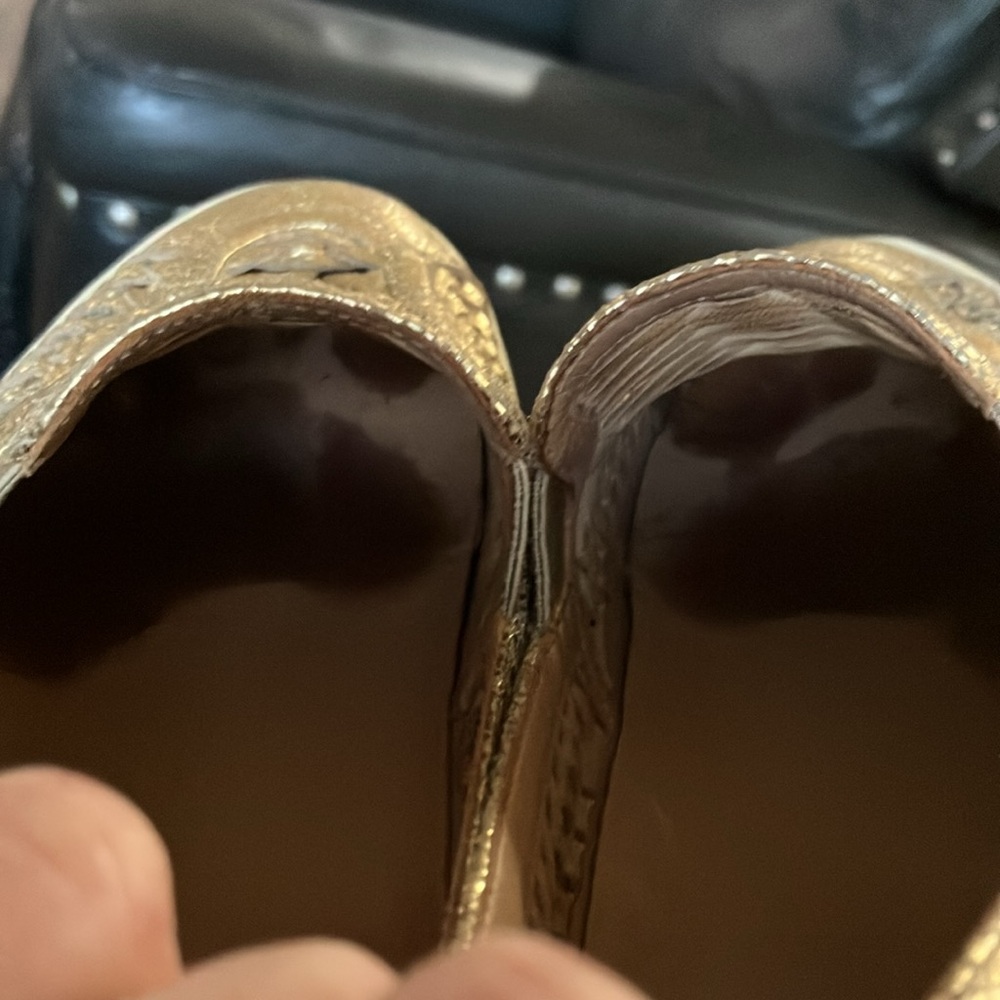 Tory Burch Gold Sneakers - Picture 9 of 9